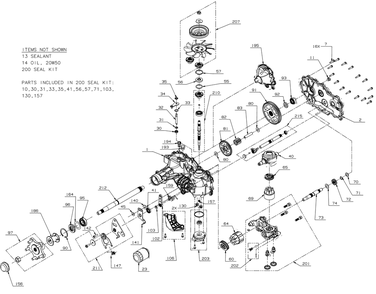 Transmission (Rh) Diagram and Parts List for ZTX5-54KH (47RKAAA7A10)(2023) Cub Cadet Lawn Tractor